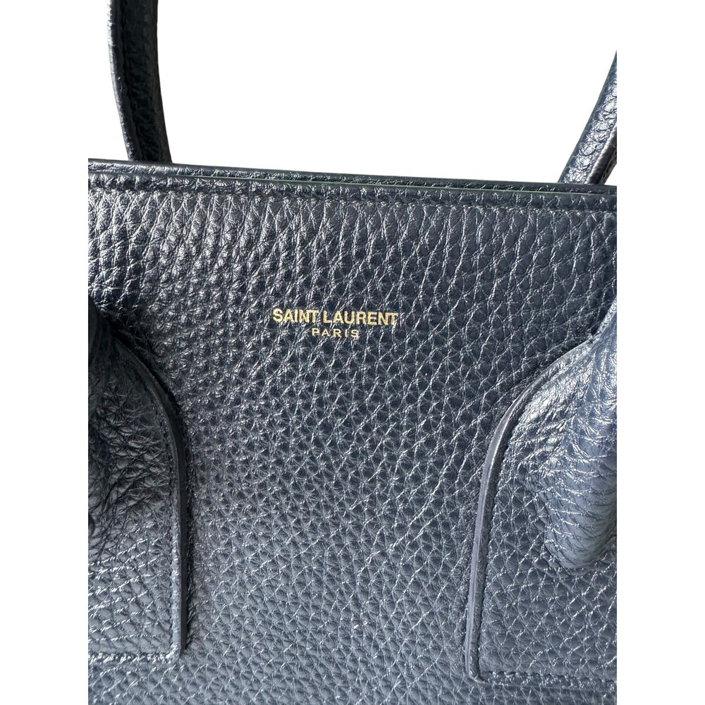Saint Laurent Marine Blue Grained leather Sac De Jour Small handbag bag - Picture 3 of 16